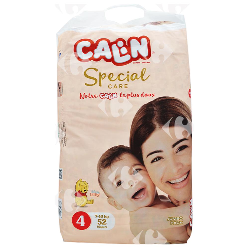 [657722] Couches Maxi Taille 4 Jumbo Pack Special Care Calin 52 unités