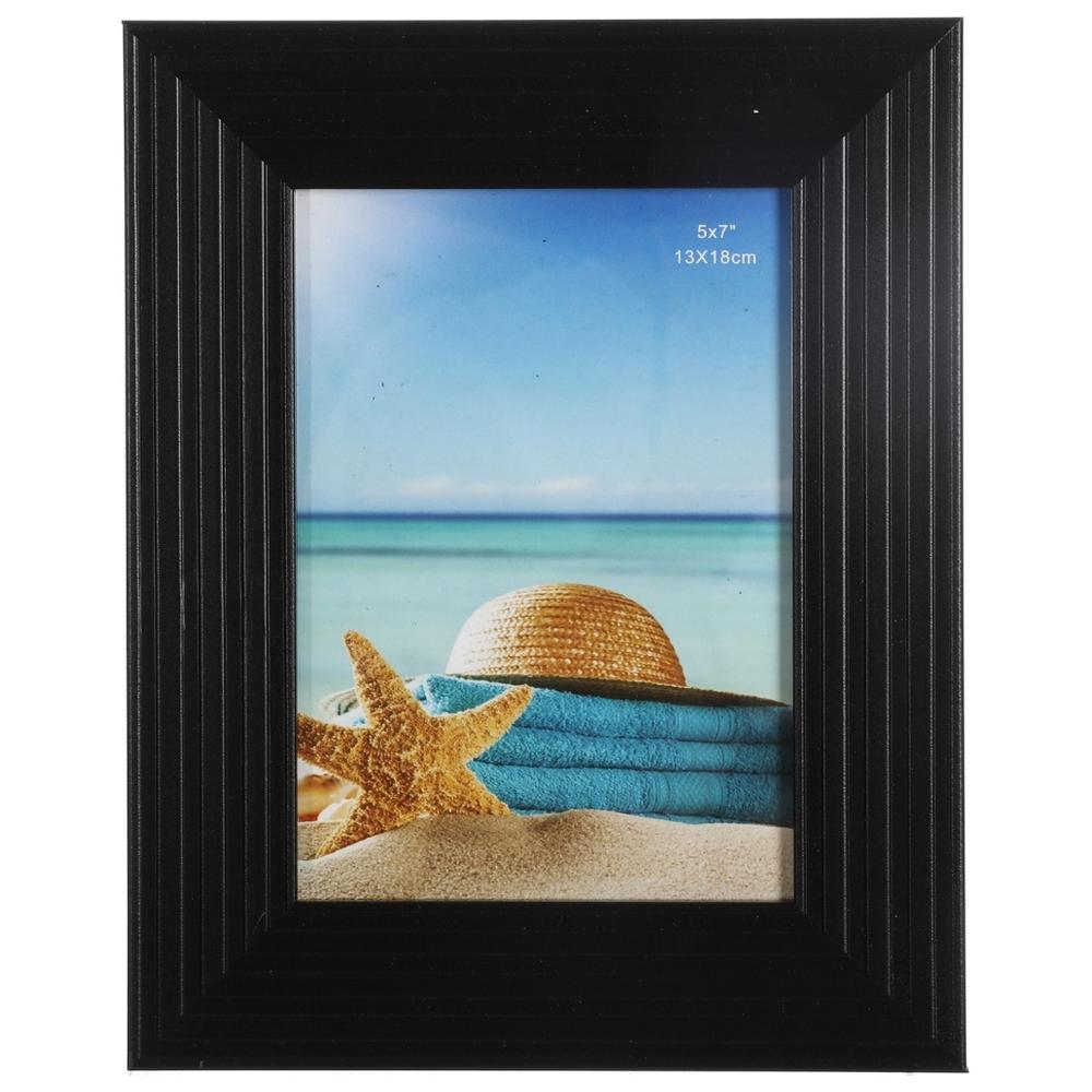 Cadre Décoratif Rectangulaire Noir Bois Kasa 24x18 cm