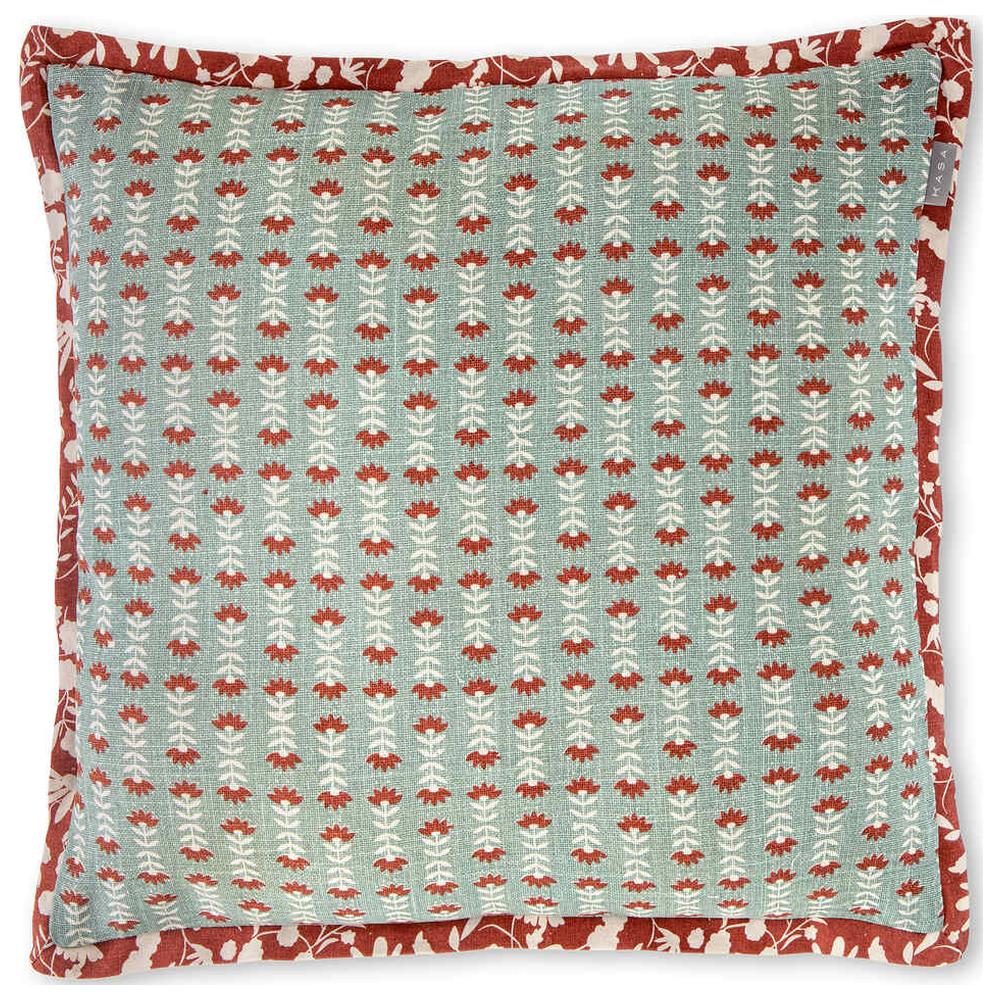 [711048] Coussin avec Motifs Verts 45x45cm