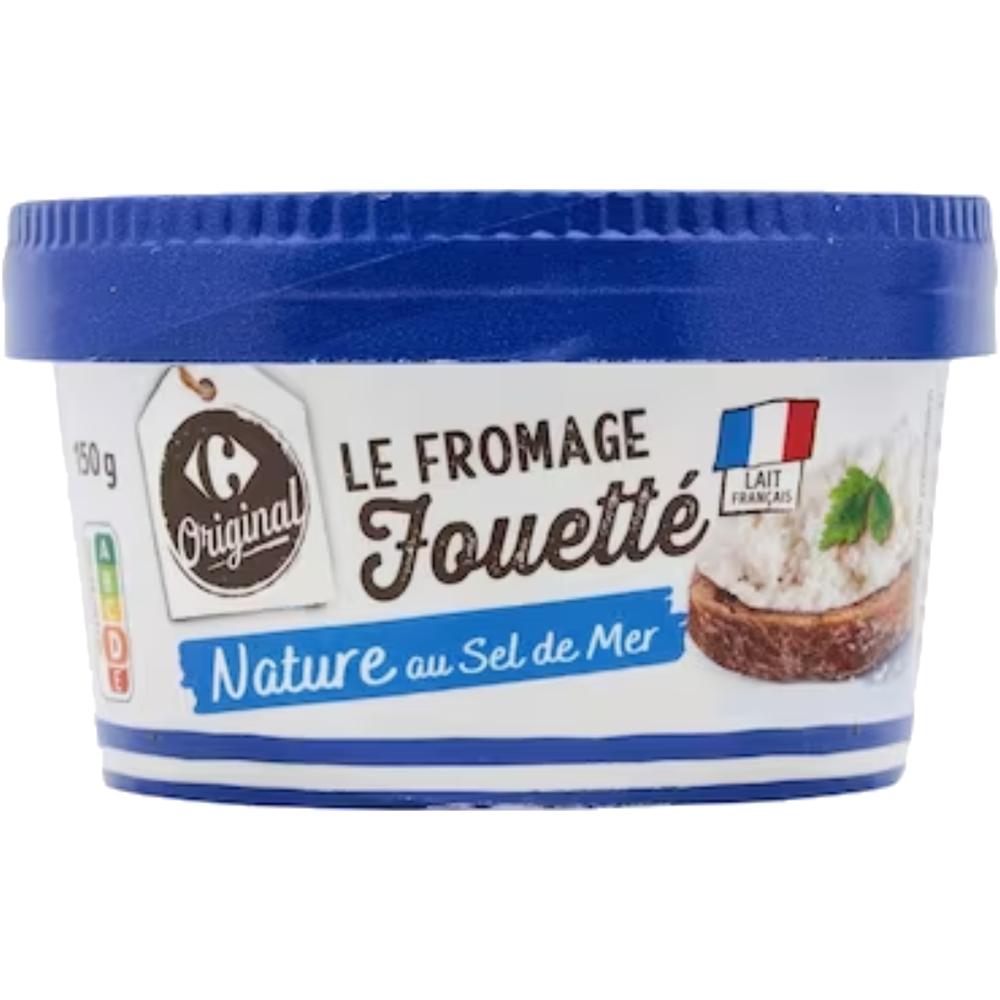 [707777] Fromage Fouetté à Tartiner Nature Carrefour Original 150g