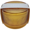 Bougie en Verre Orange Cinnamon avec Couvercle Kasa 6cm