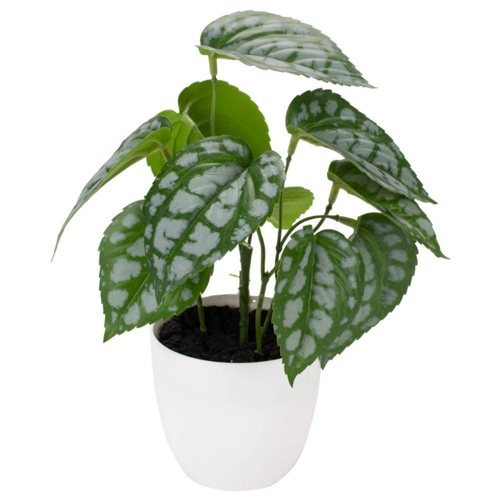Pot en Plastique avec Plante Artificielle Verte Kasa