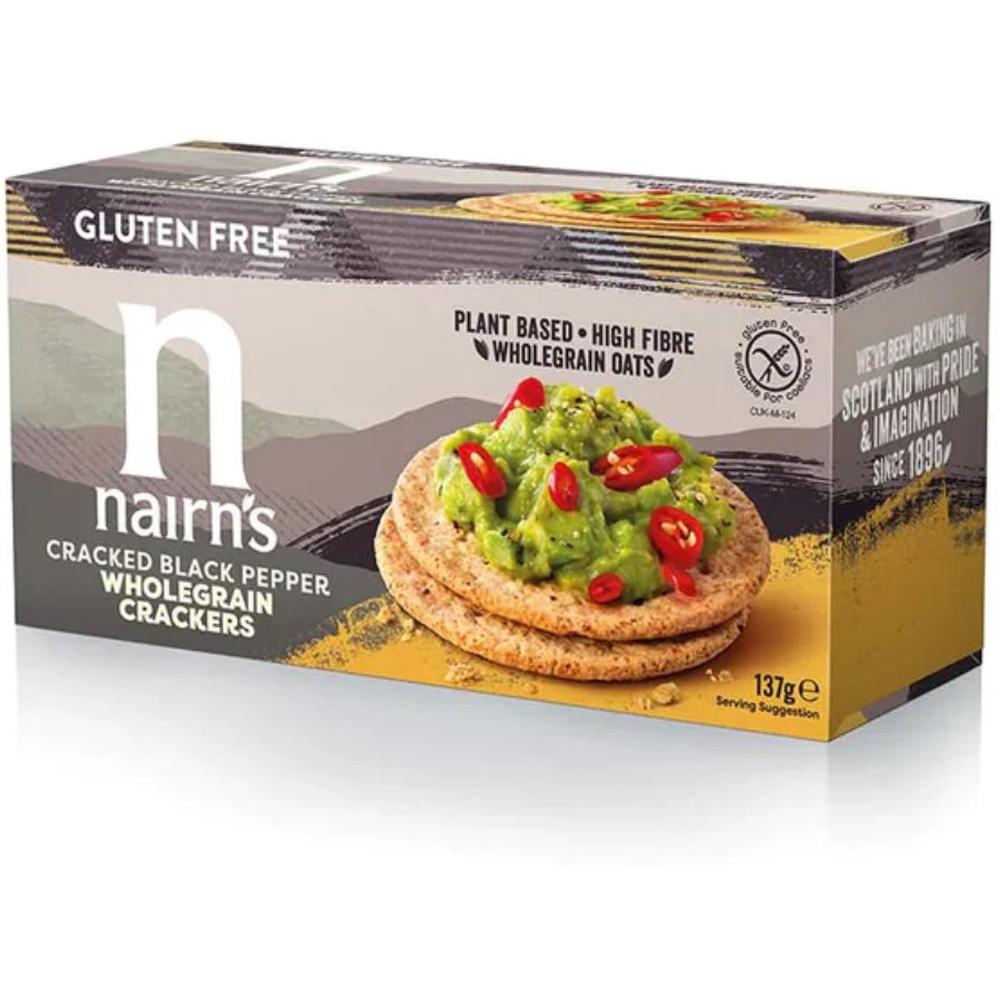 Crackers Complets au Poivre Noir Nairn's 137g