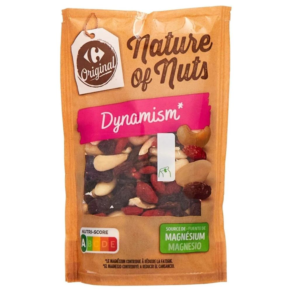 [644111] Mélange de Raisins, Amandes, Noix de Cajou et Goji Carrefour 120g