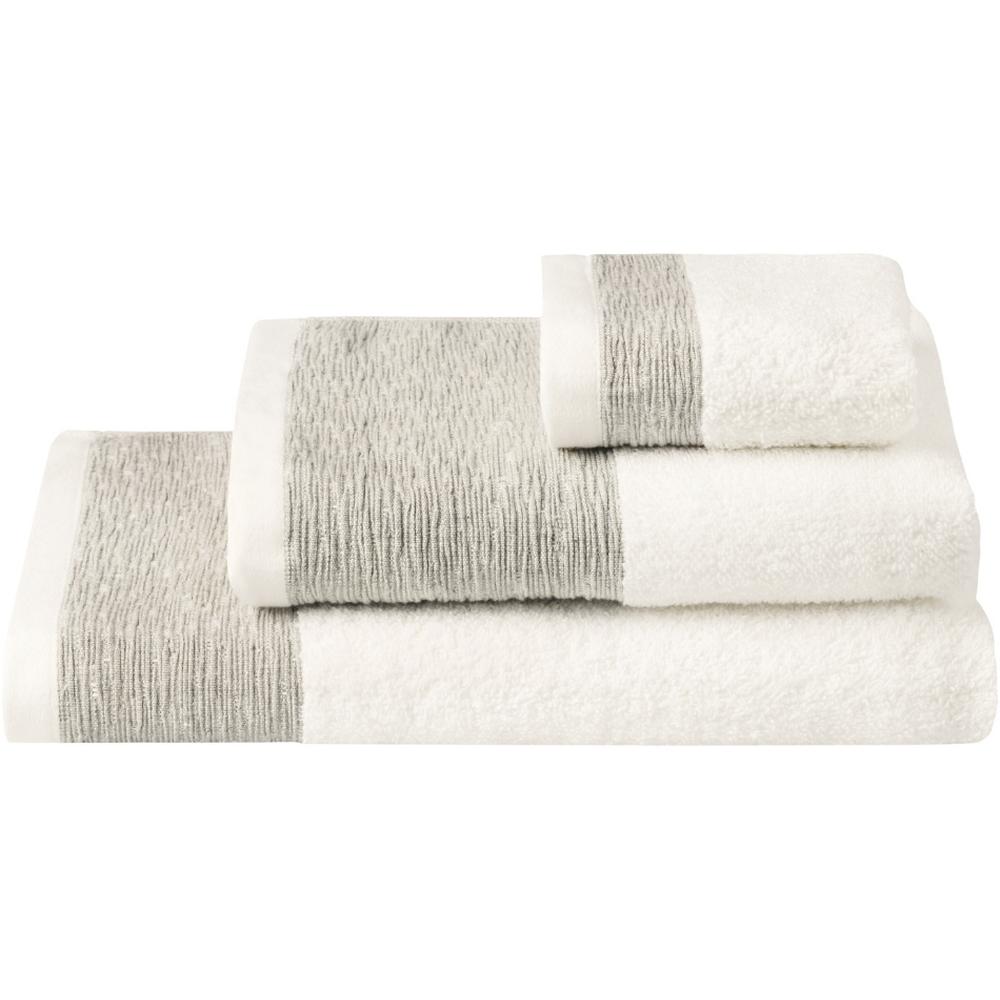 [700395] Serviette de Toilette Bonde Gris Kasa 30x50cm 450g