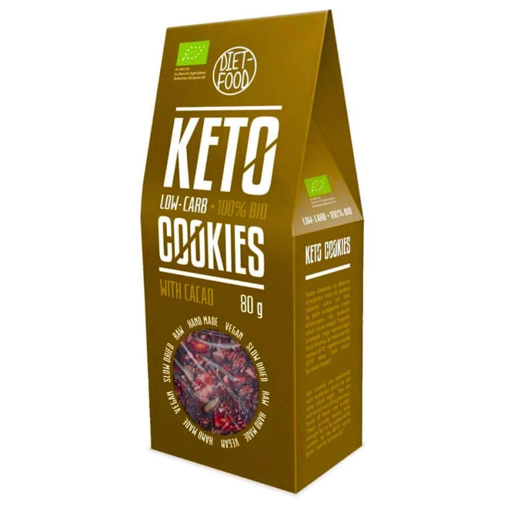 [729740] Cookies Cacao Diet Food Keto 80g