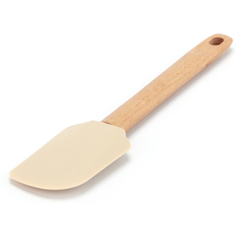 [700965] Spatule en Silicone avec Manche en Bois Kasa 3x28cm