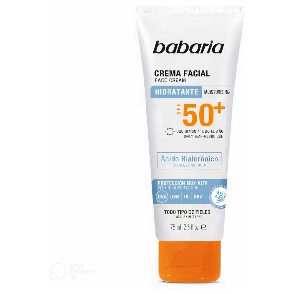 Crème Visage SPF 50 à l’Acide Hyaluronique Babaria 75ml