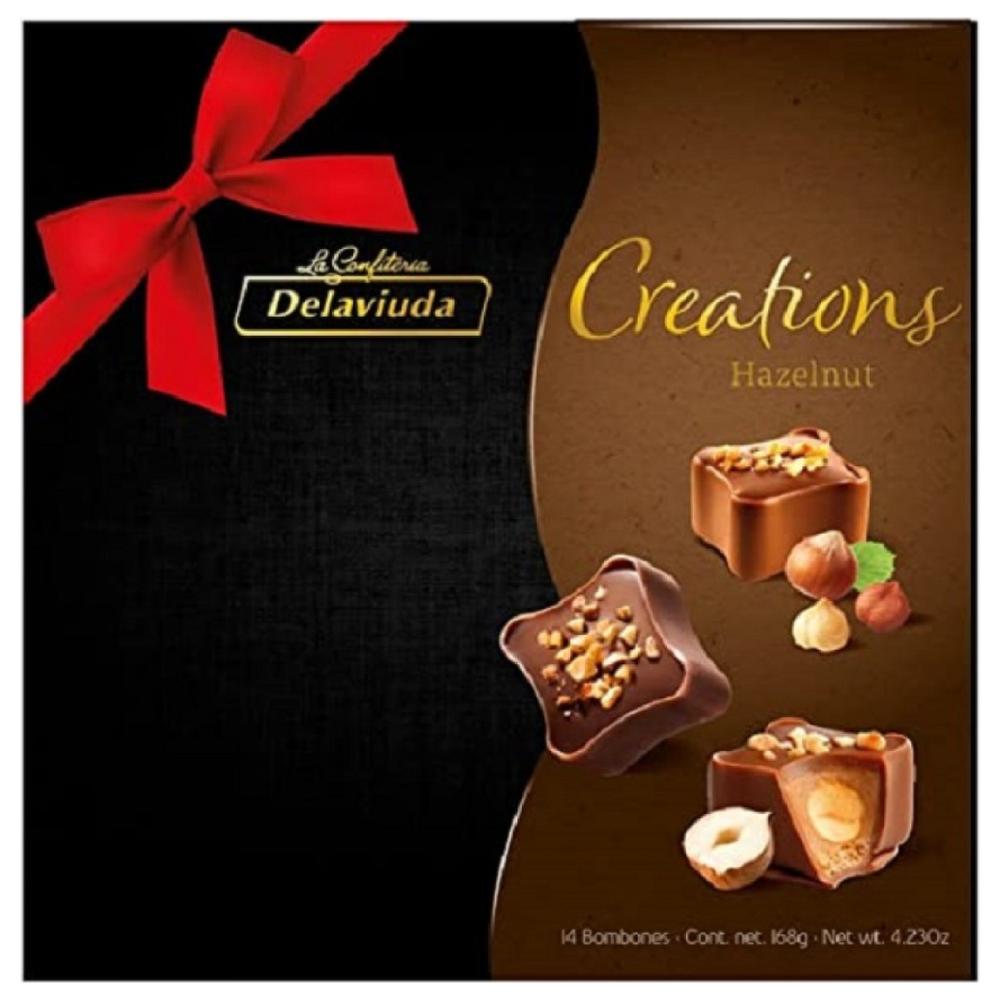 Coupes de Chocolat Croquant aux Noisettes Créations Delaviuda 168g