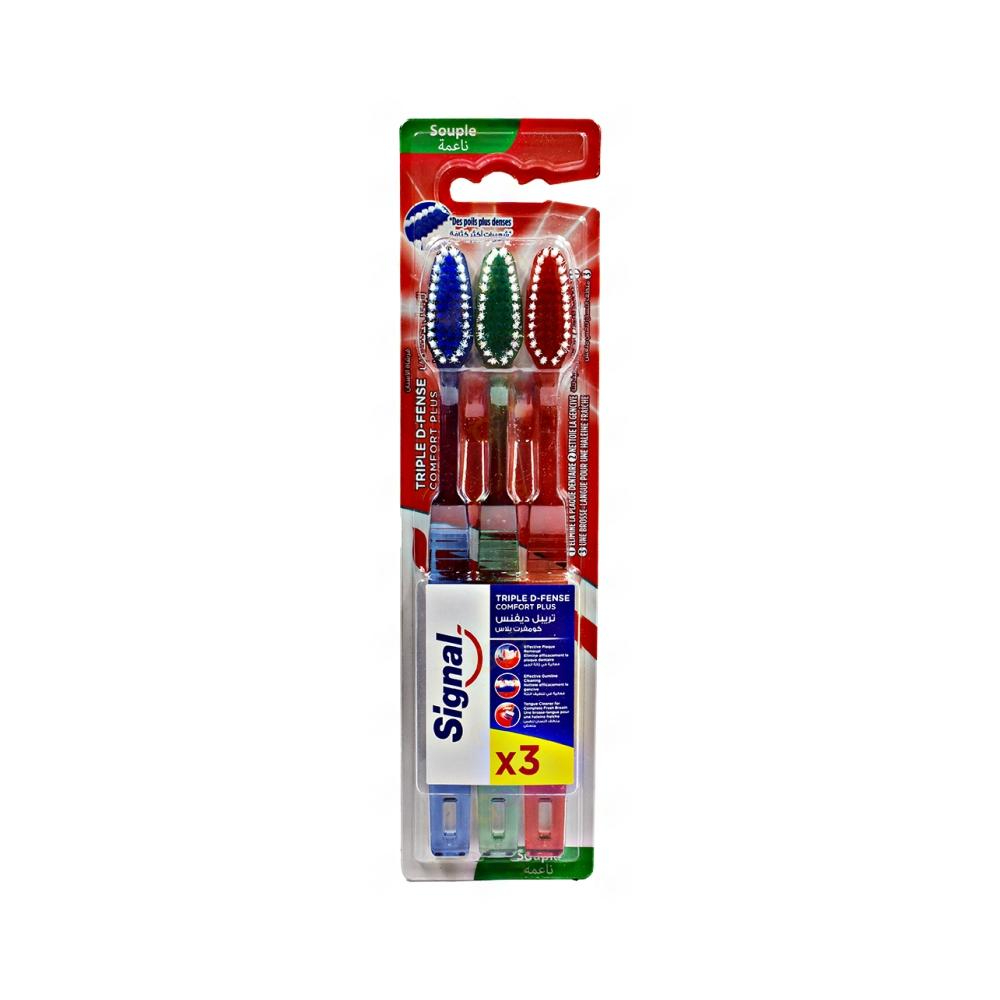 [724280] Brosse à Dents Triple Défense Comfort Signal 3 unités