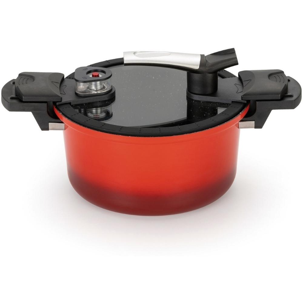 [721962] Autocuiseur Aluminium Rouge Kasa 5L 24x14 cm