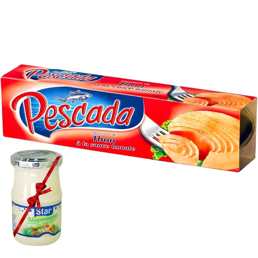 Lot Thon Tripack à la Sauce Tomate Pescada + Mayonnaise 10,50cl