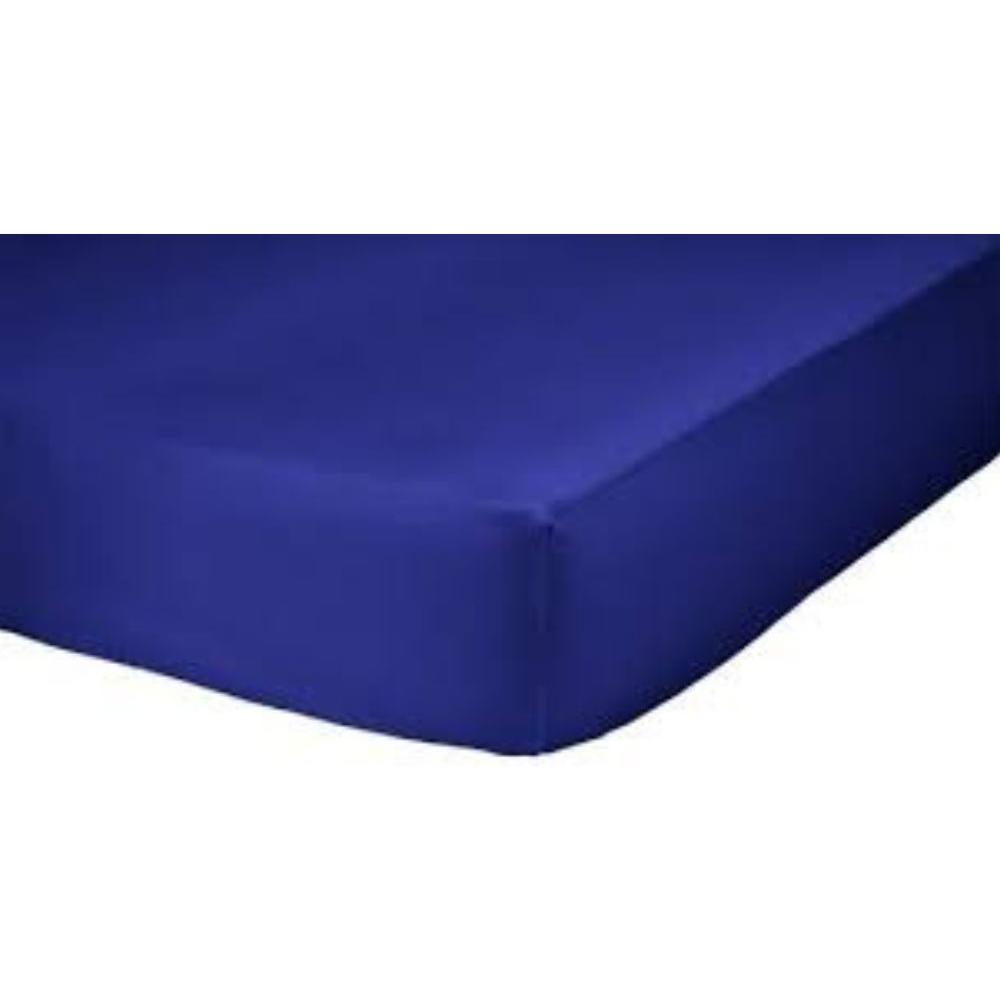 [551584] Drap Housse Bleu Tex Home 90x200cm