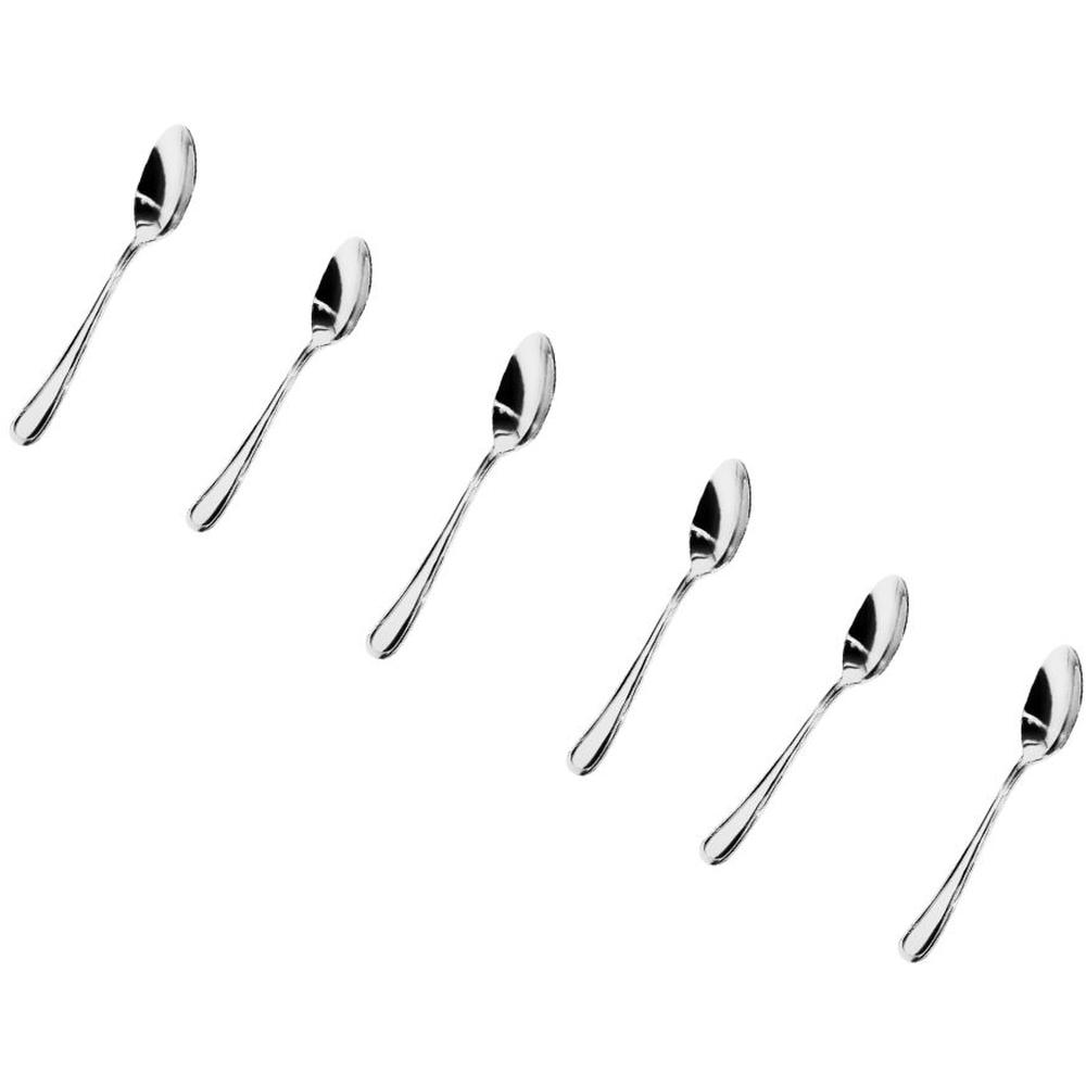 [532157] Set de Cuillères à Café Moka en Acier Inoxydable 6 unités