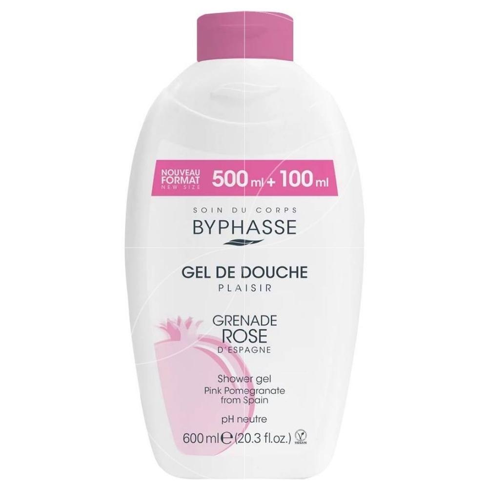 Lait de Douche Grenade Rose Byphasse 600 ml
