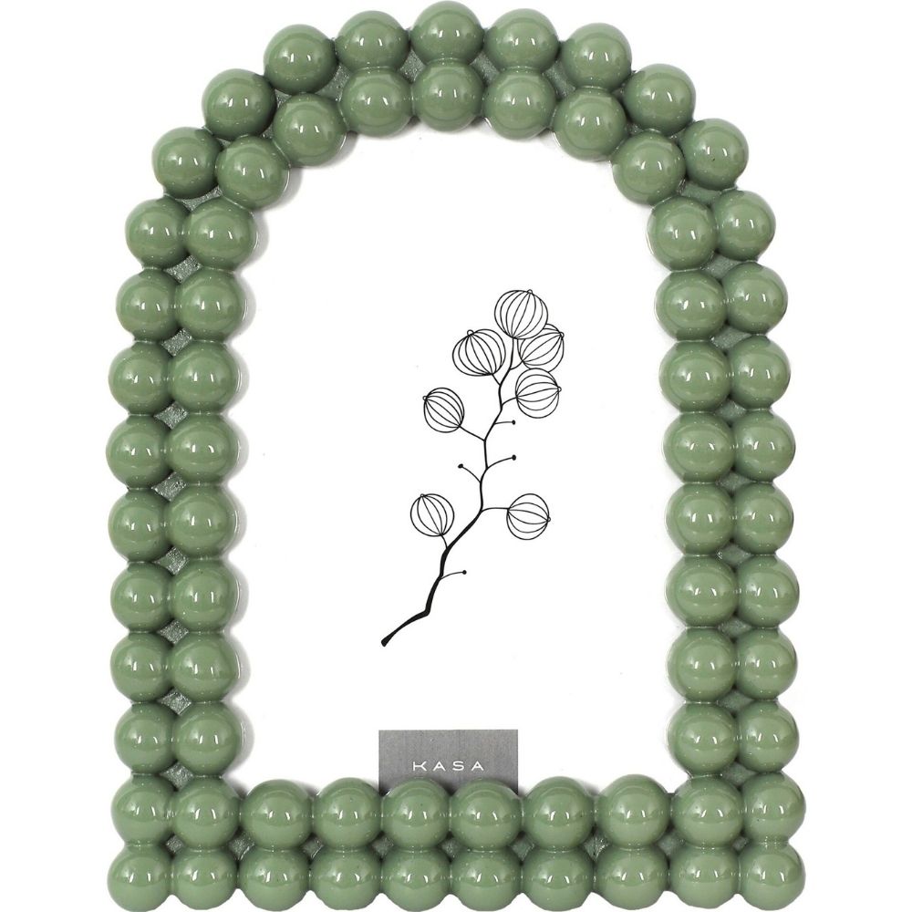 [731307] Cadre Photo Arc Boules Vertes Kasa 10x15cm