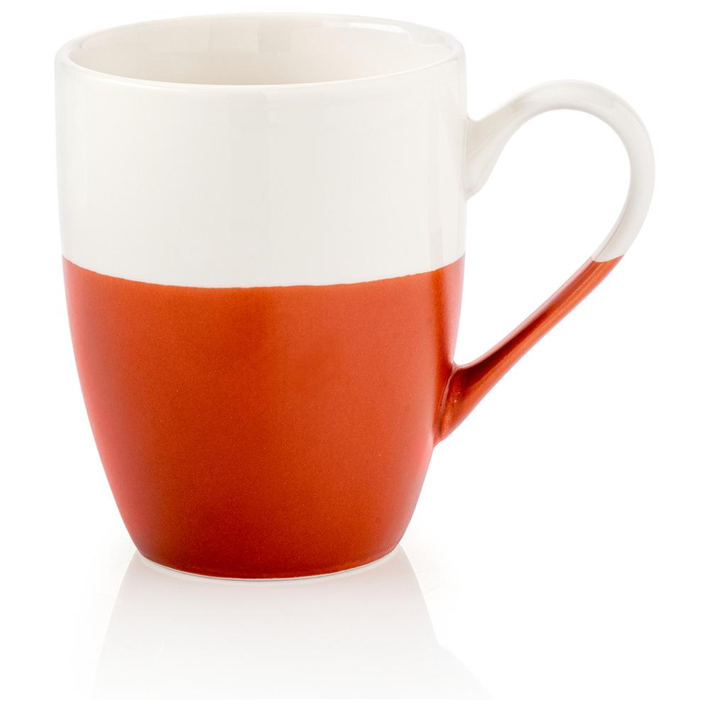 Mug en Porcelaine Duo Blanc Terracotta Kasa 34cl