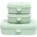 Set de Boîte Collation Plastique Kasa 32x16cm 3 unités