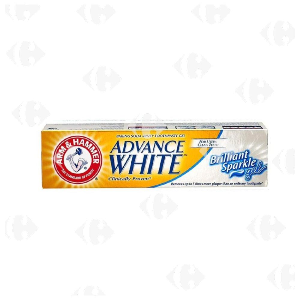 Lot 2 Dentifrices Arm & Hammer Advance White Sparkle Gel 115g