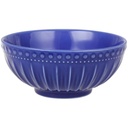 Bol en Porcelaine Côtelé Bleu Foncé Kasa 16cm