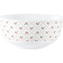 Bol en Porcelaine Blanc Fleurs Rose Kasa 13 cm