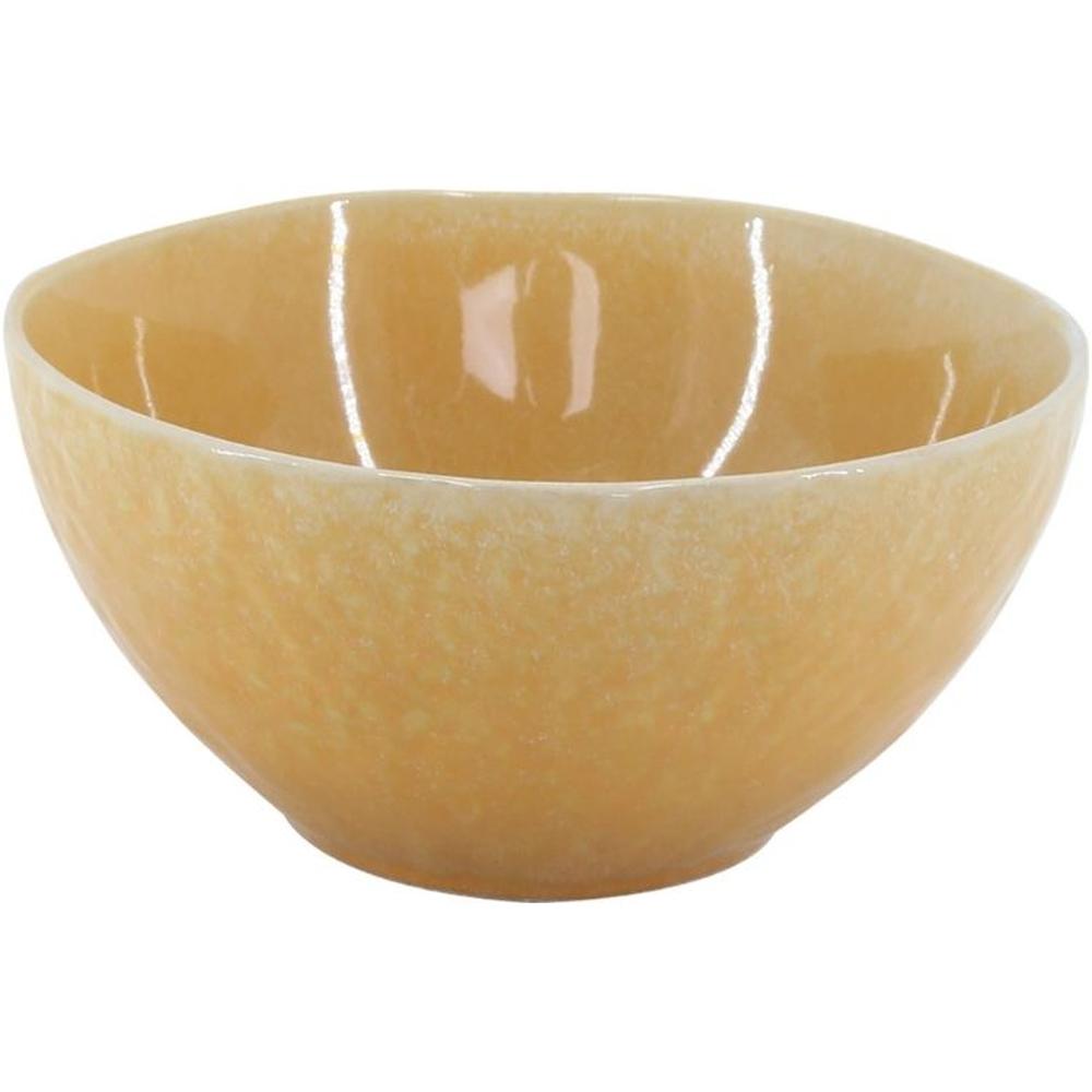 Bol en Porcelaine Jaune Réactif Kasa 15cm