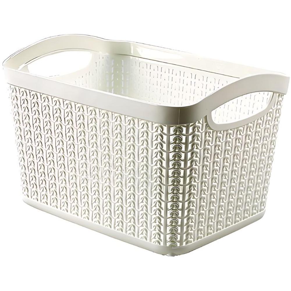 [609985] Panier Multi-usage en Plastique Rotin 26x20x17cm 6,6L