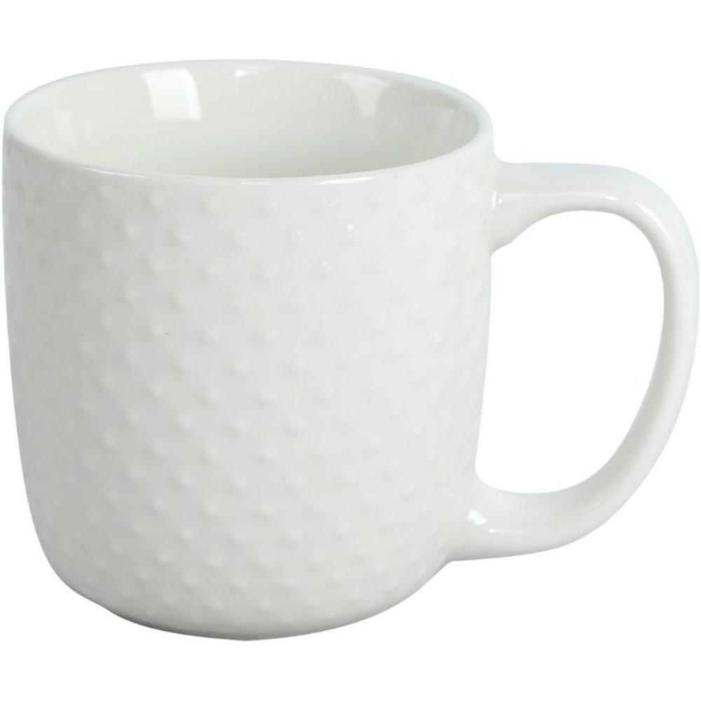 Mug en Porcelaine Picote Blanc Kasa 35cl