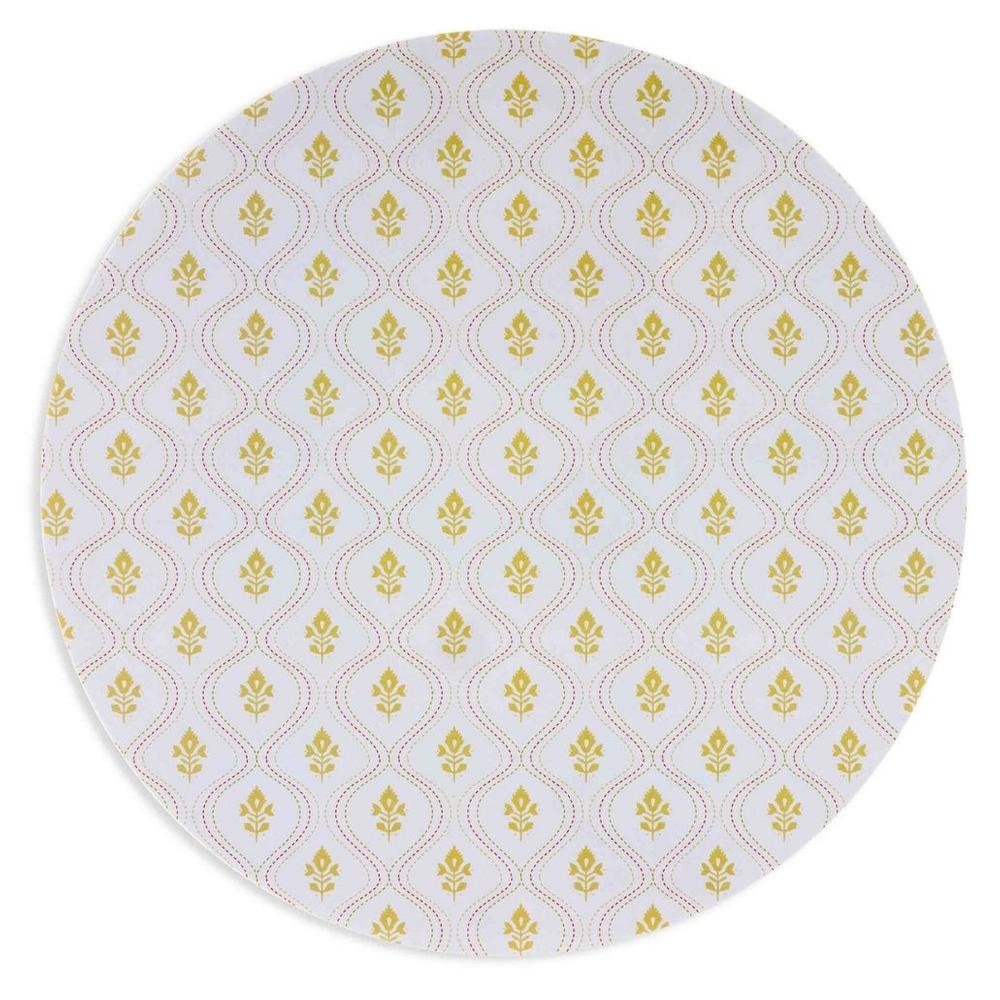 Set de Table Rond Bleu Clair Eva Boho chaud Kasa 38cm