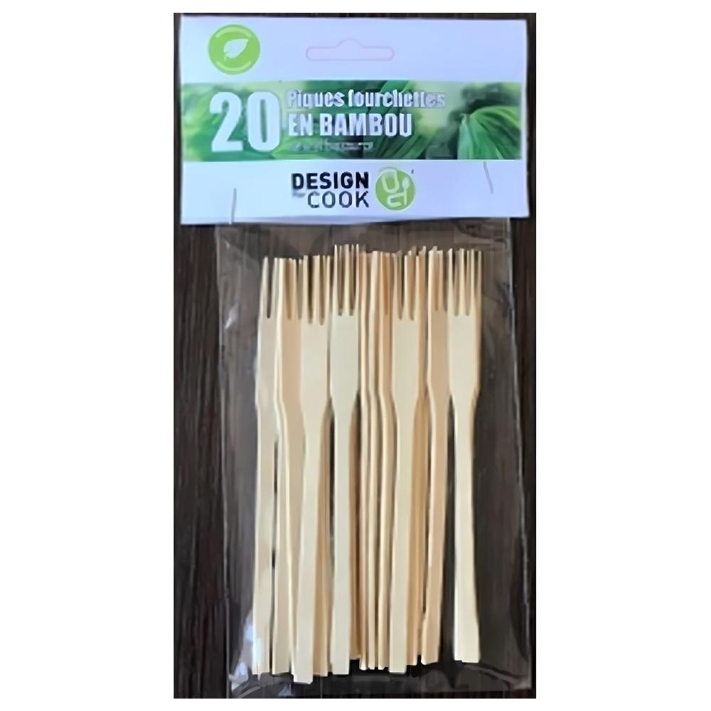 Fourchettes en Bambou 20 unités
