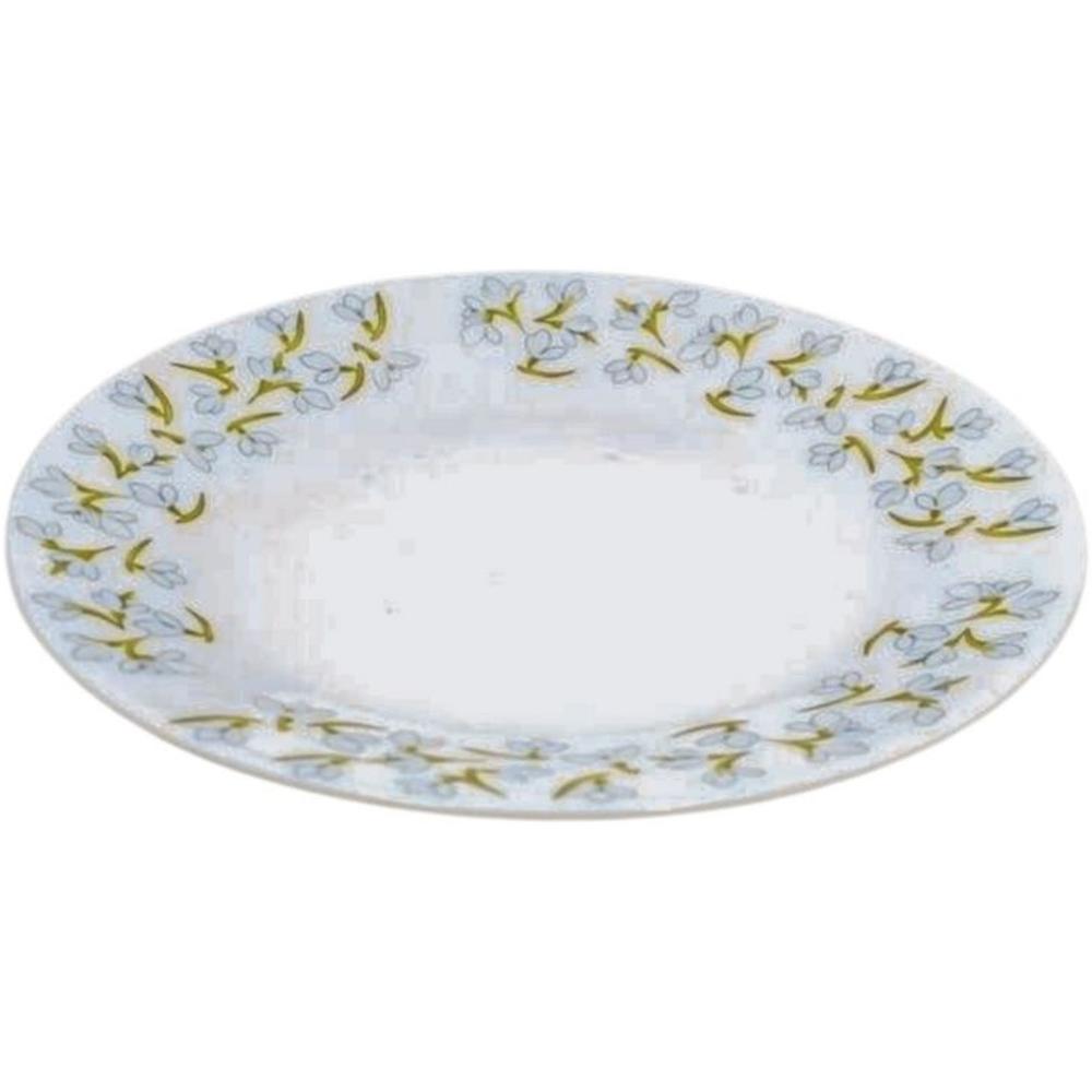 [710310] Assiette Plate en Porcelaine Blanche 19cm