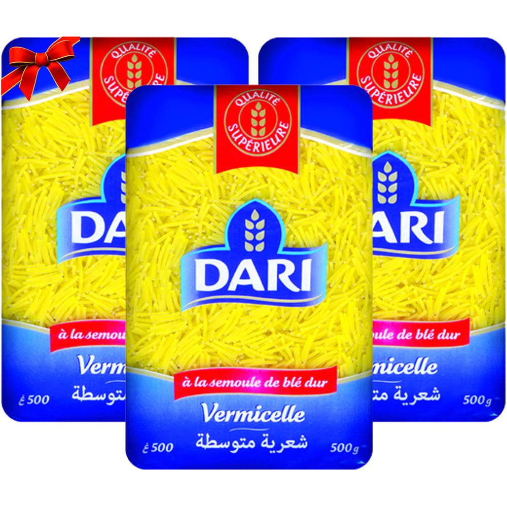 Lot Vermicelle Moyen Dari 500g (2+1 Gratuit)