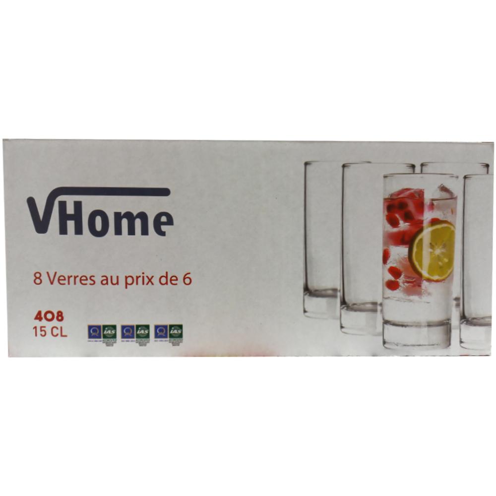 [609943] Verre à Thé Marrakech 15 cl 6 unités Plus 2 Gratuit