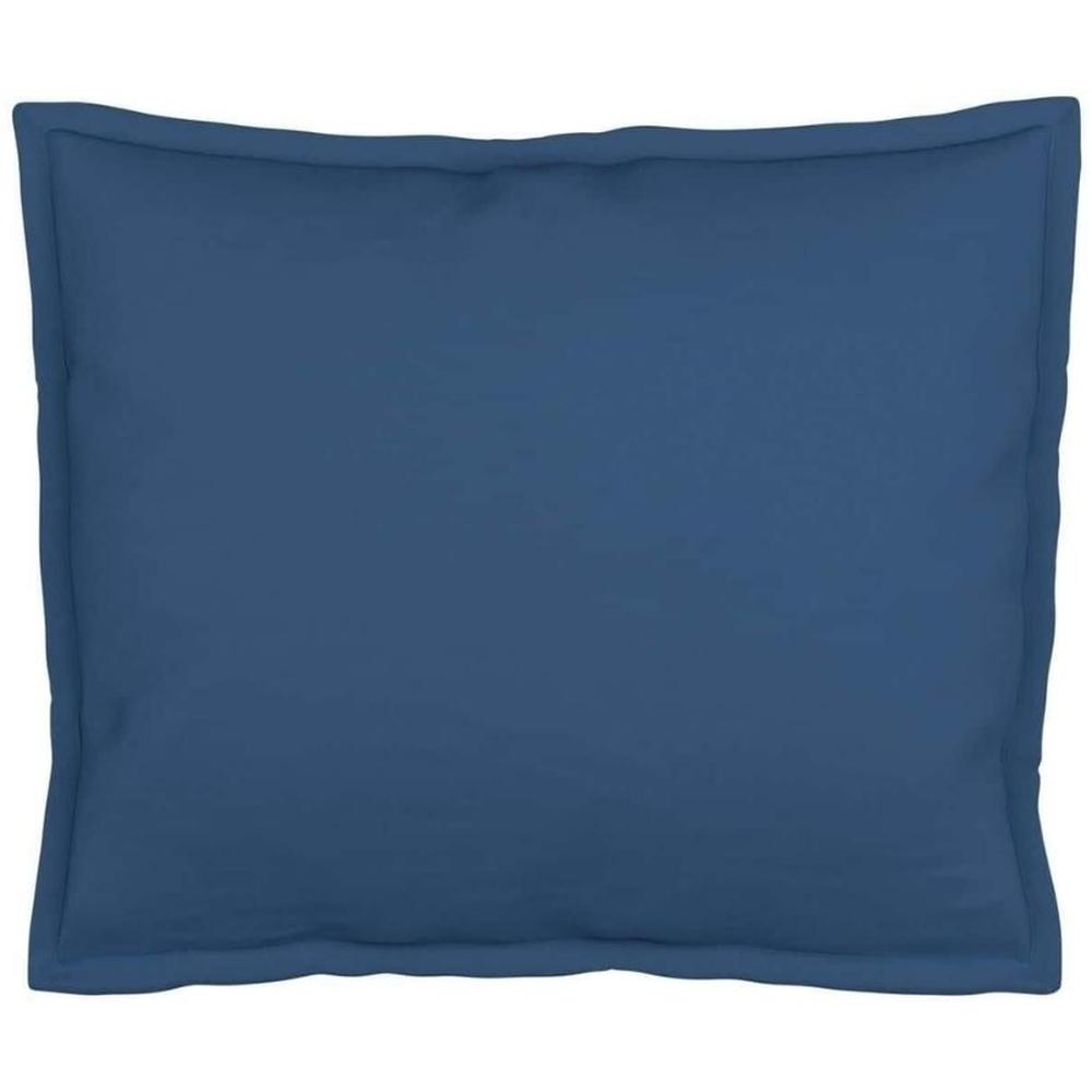 [703178] Taie d'Oreiller Percal Bleu Tex Home 50x70 cm