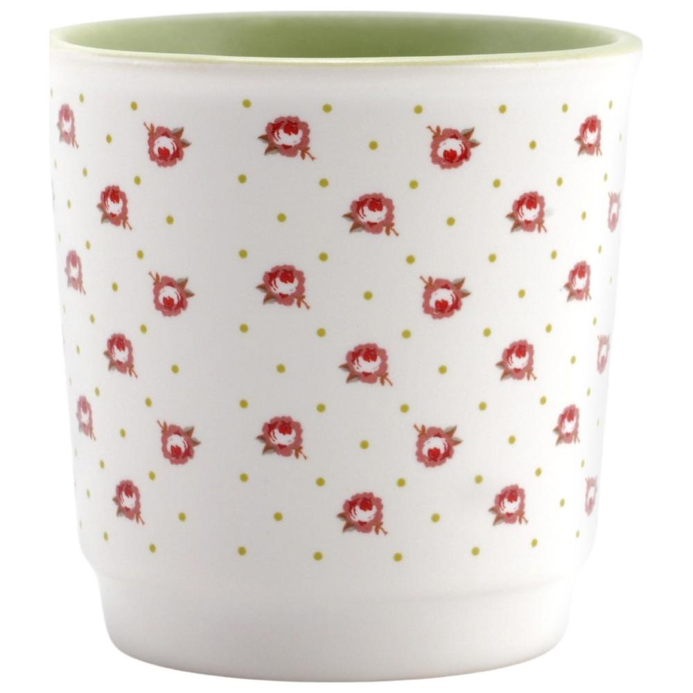 Gobelet à Café Personnalisé Blanc Fleurs Kasa 8 cl