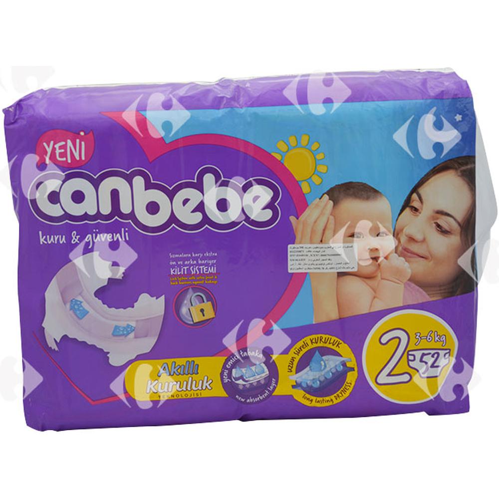 [394649] Couches Mini Taille 2 Canbebe Jumbo Pack 52 unités
