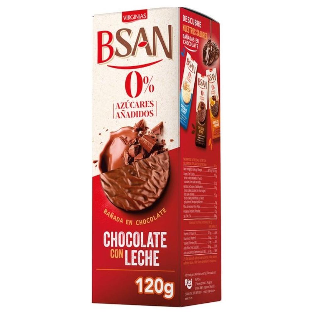 Pack Biscuits Enrobés Chocolat au Lait Sans Sucre BSAN 120g