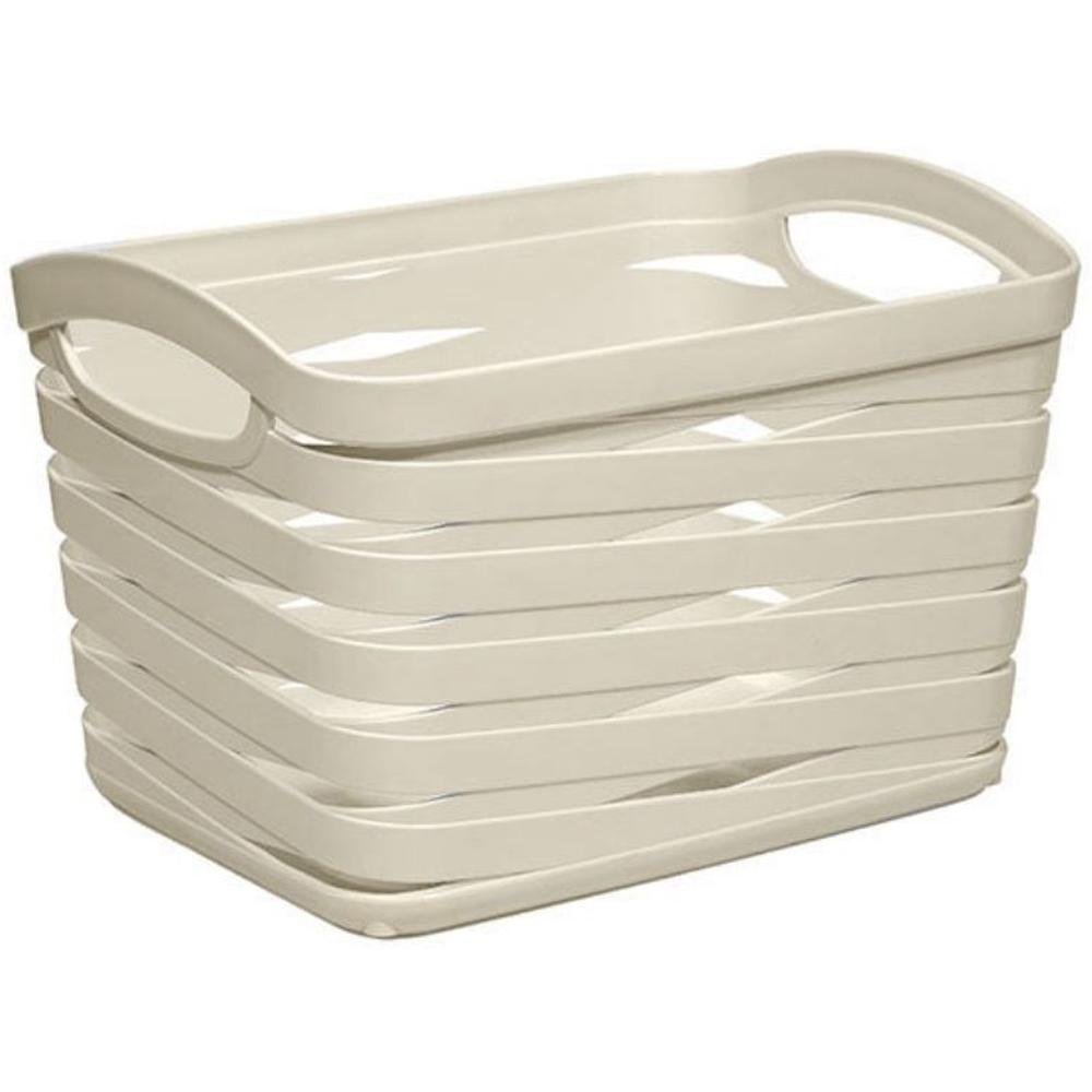 [680559] Panier de Rangement en Plastique Riband Design 25,5x17,5x45,5cm 1,5L
