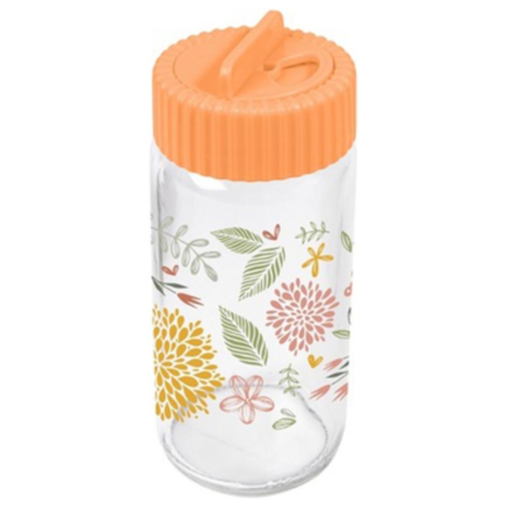 [723640] Pot à Épices en Verre Décoré Botanique 24cl