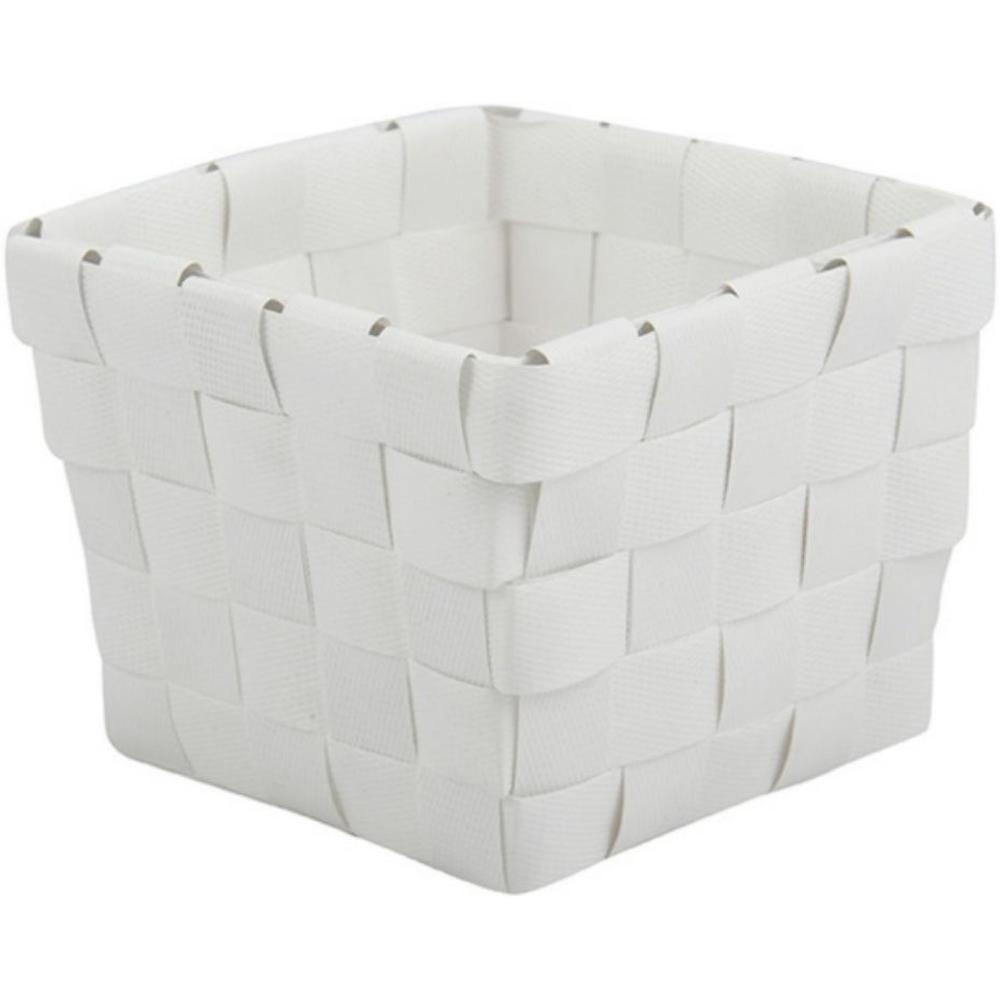 [716506] Panier de Rangement Blanc MSV 14x14x9cm
