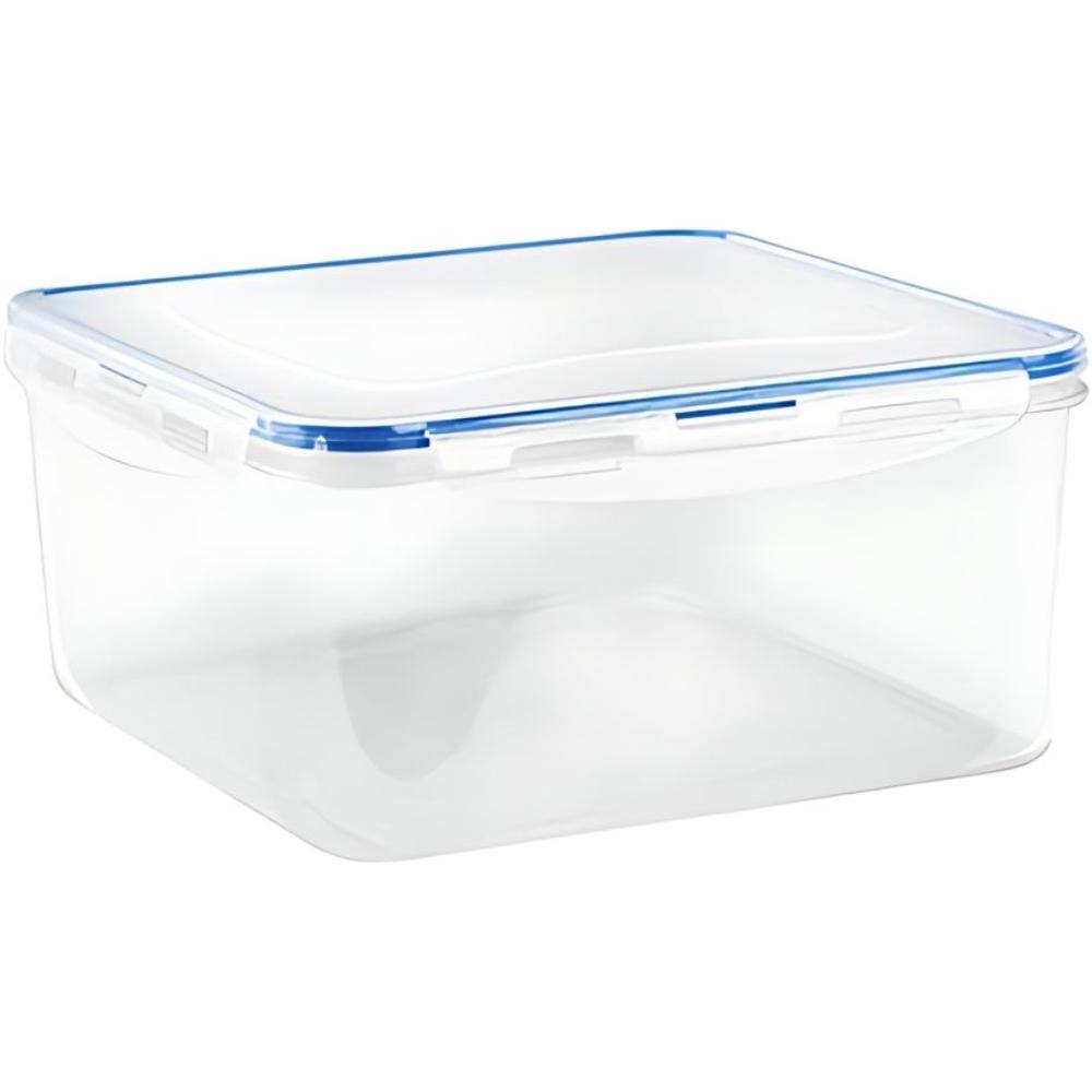 Boîte Alimentaire Rectangulaire en Plastique avec Couvercle Carrée 3L
