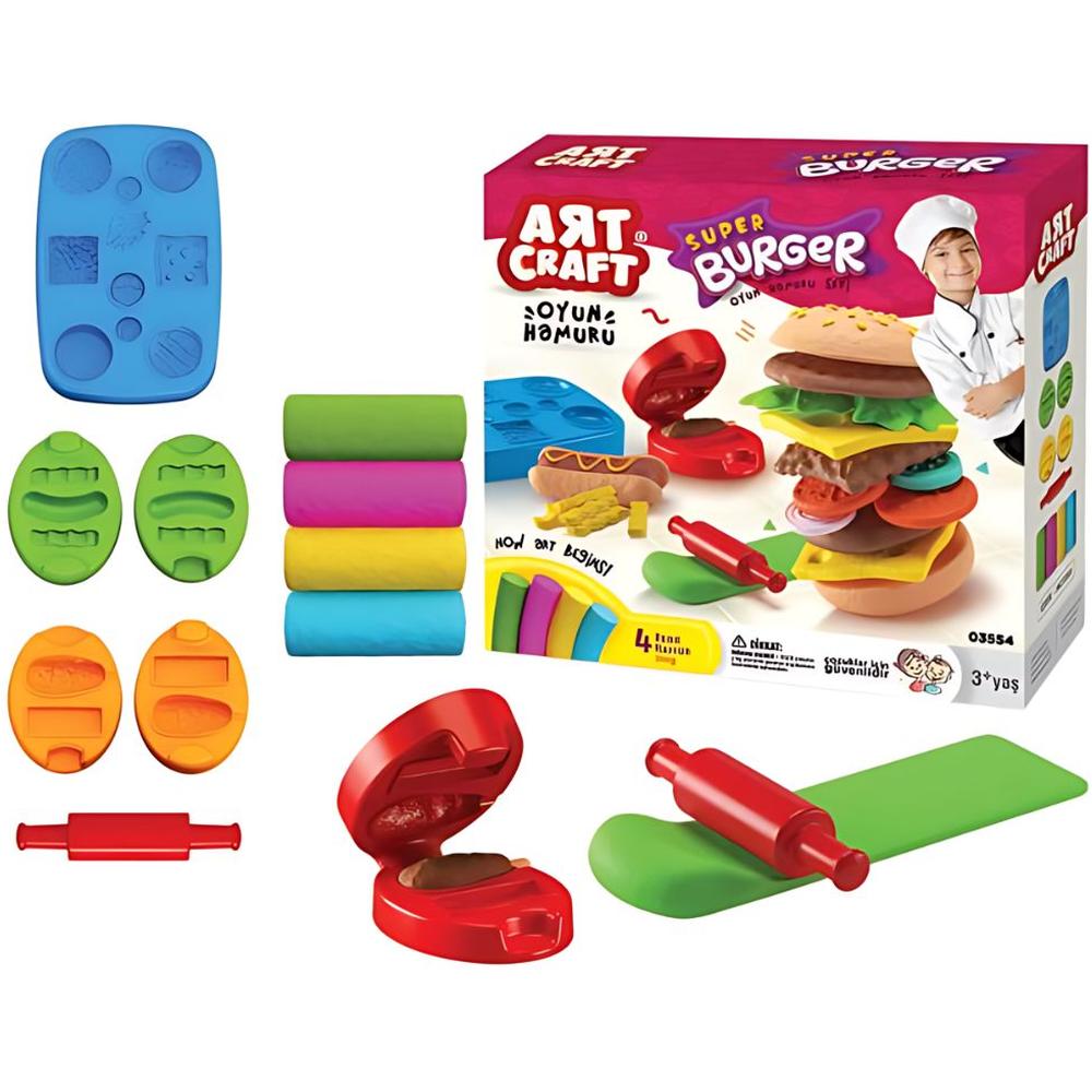 Kit de Pâte à Hamburger Art Craft 23x23x7cm