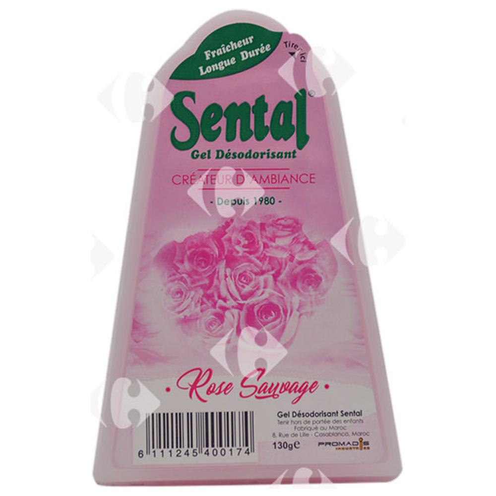 Désodorisant Gel Rose Sental 130g.