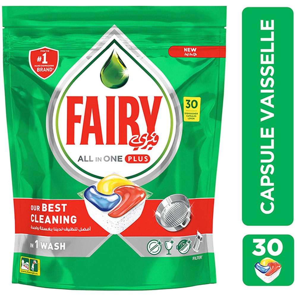 [658350] Pastilles Lave-vaisselle Tout-En-1 Plus Original Fairy 20 unités.