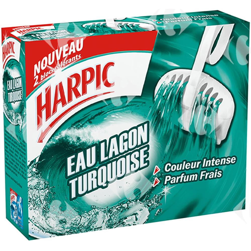 [653152] Bloc Wc Eau Turquoise Harpic 2 unités.