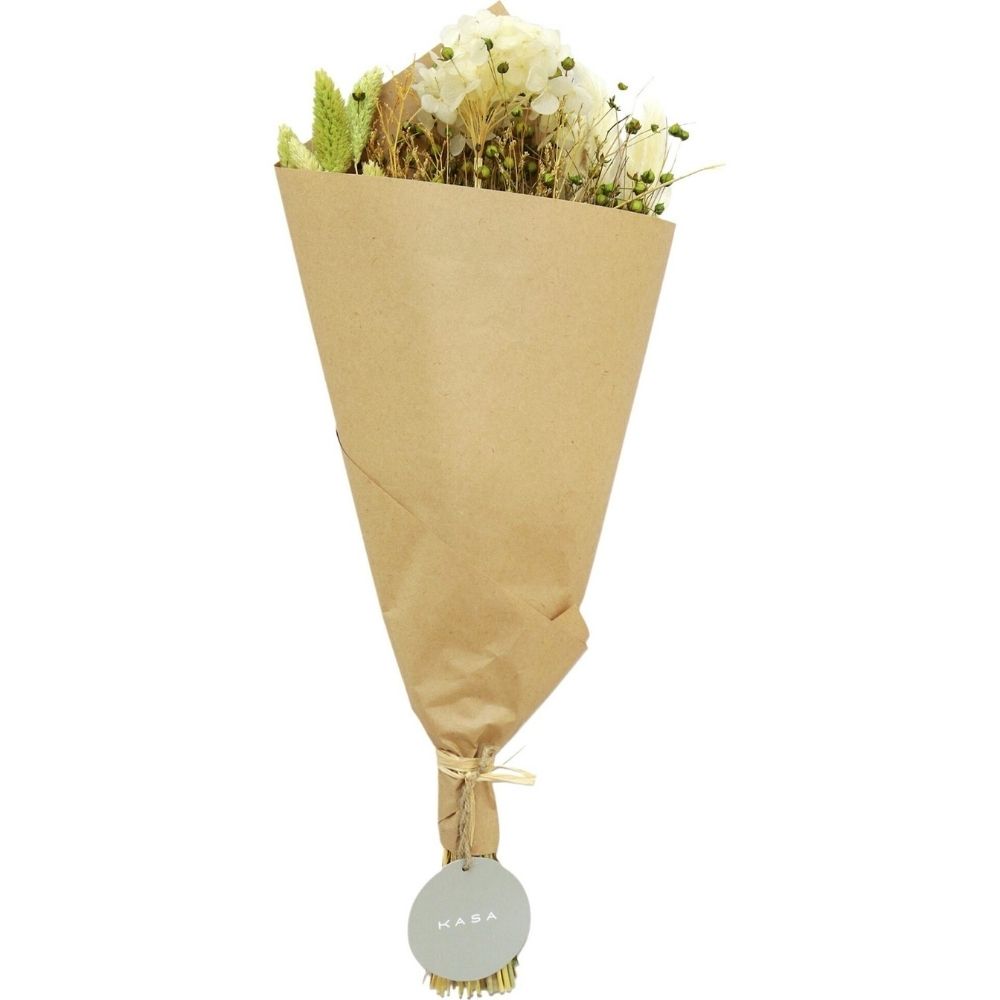 [730718] Tiges Artificielles Blanches Enveloppées Kasa 50cm