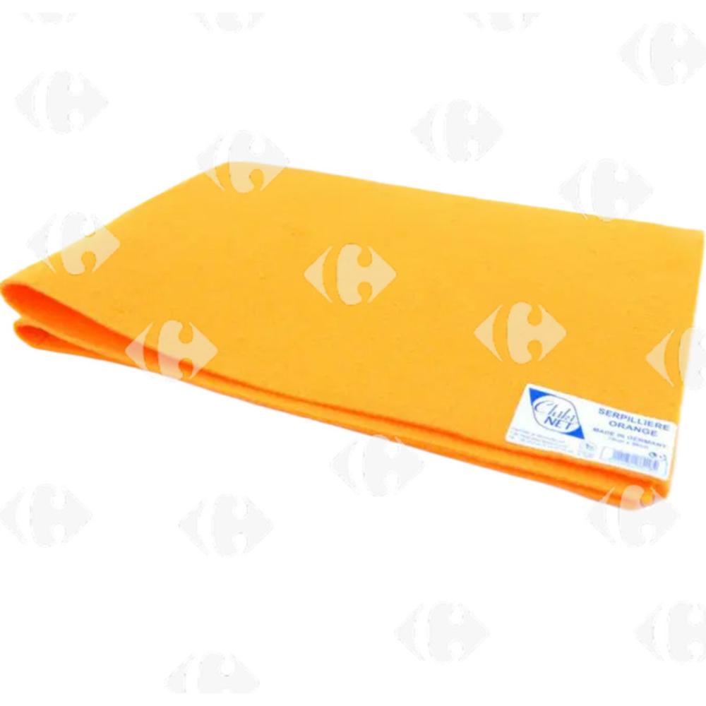 [424685] Serpillière Orange Chiki Net.
