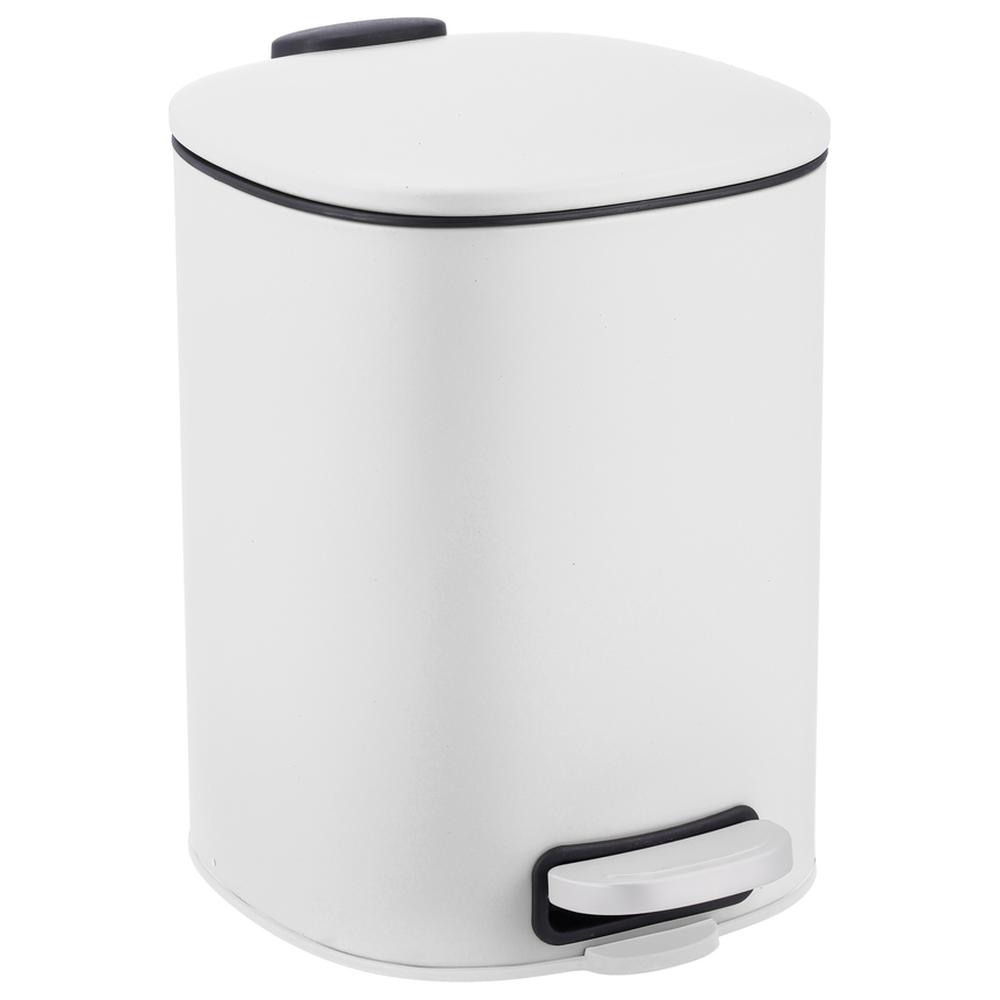 Poubelle à Pédale Blanche Kasa 5L