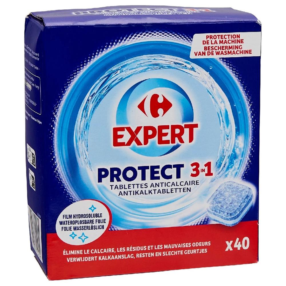 [723897] Tablettes lave vaisselle anticalcaire 3en1 Carrefour Expert 40 unités