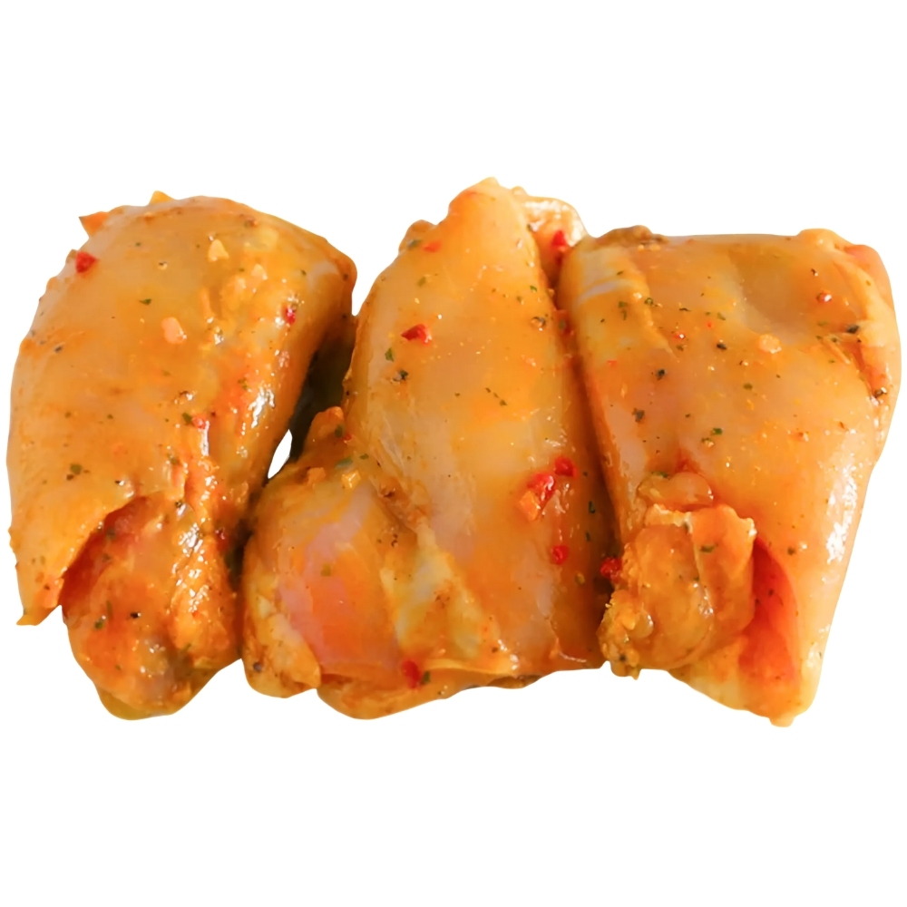 Hauts de Cuisse de Poulet Marinés en Barquette au Kg